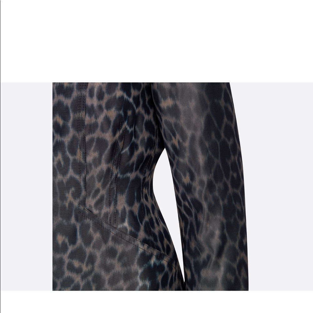 Dior bar jacket in leopard grey canvas - Picture 5 of 7